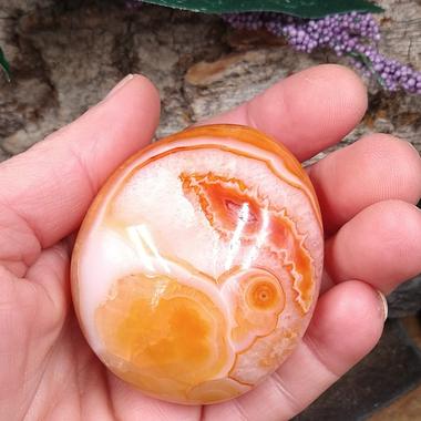 Carnelian Palm Stone