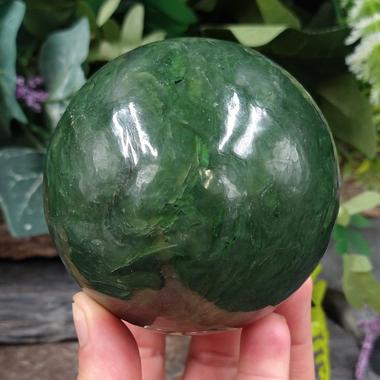 Nephrite Jade Sphere