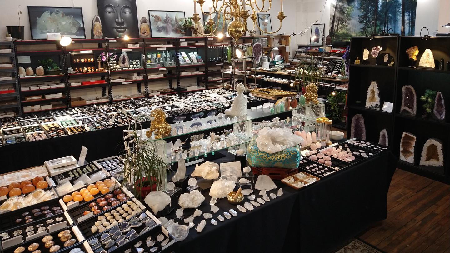 Overhead view of our showroom